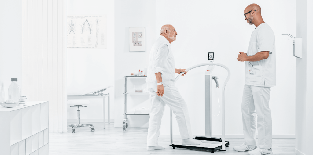 Seca ScaleUp Line EMRValidated Handrail Measuring Station Medical Scales Canada